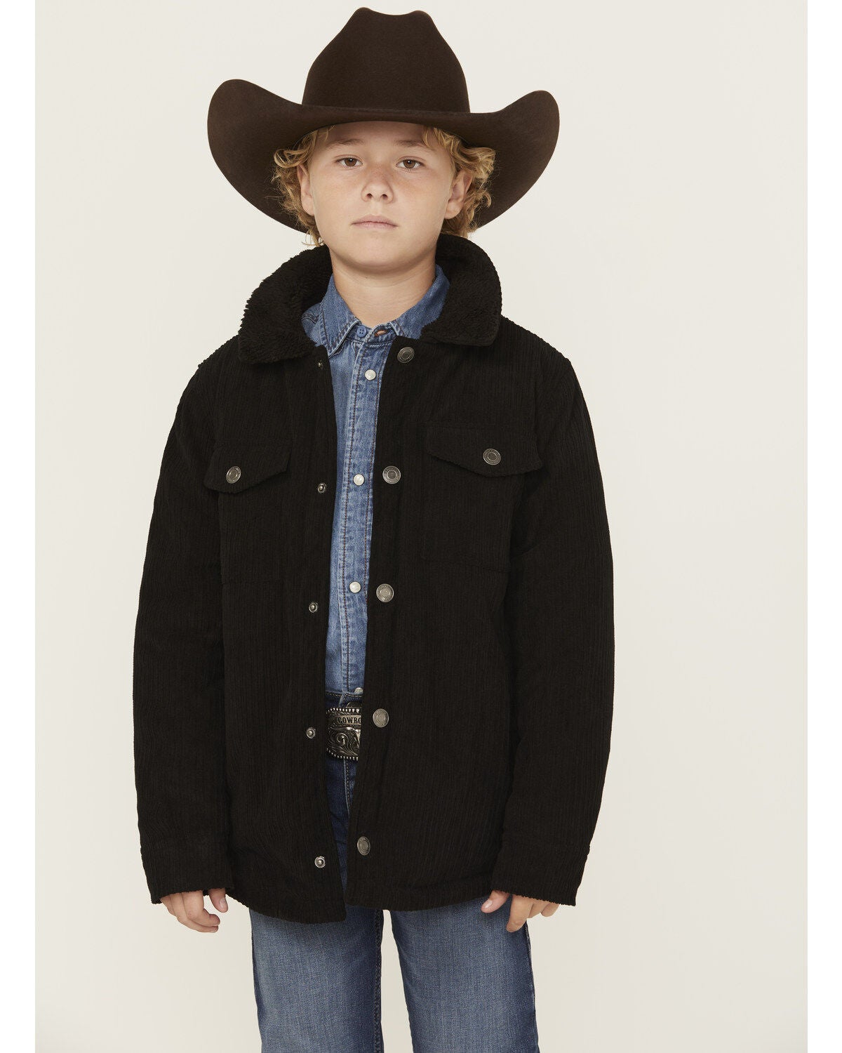 Image #1 - Urban Republic Boys' Sherpa Lined Corduroy Shirt Jacket, , hi-res