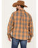 Image #4 - Brothers and Sons Men's Buffalo Checkered Print Long Sleeve Button Down Western Flannel Shirt, Camel, hi-res