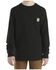 Image #1 - Carhartt Toddler Boys' Logo Long Sleeve Pocket T-Shirt, Black, hi-res