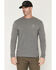 Image #2 - Troll Co Men's Twisting Wrenches Long Sleeve Graphic Work T-Shirt, Charcoal, hi-res