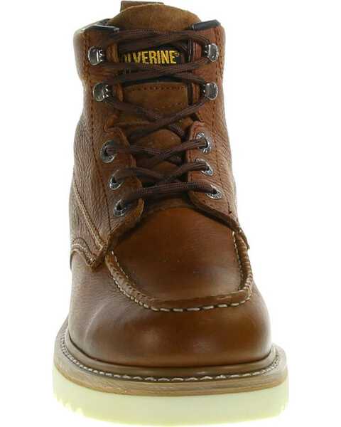 Wolverine Men's Moc Toe Work Boots, Brown, hi-res