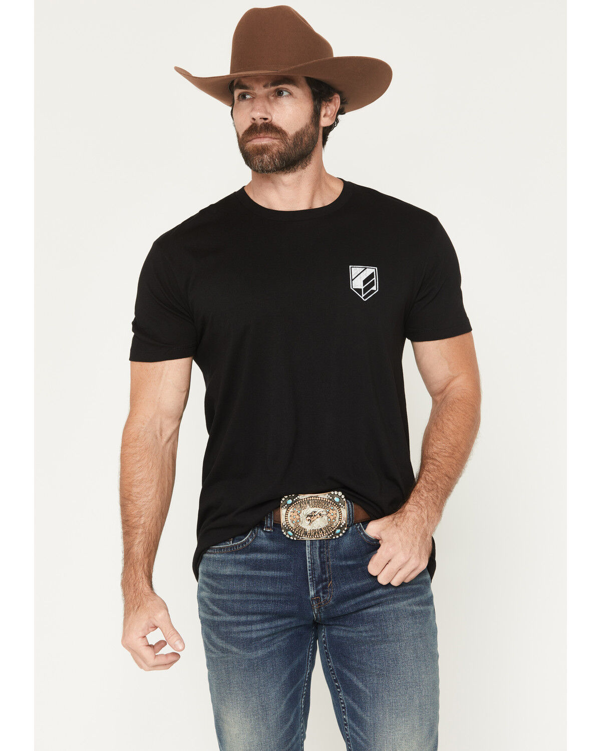 Image #2 - RANK 45® Men's USA Bull Short Sleeve Graphic T-Shirt, Black, hi-res