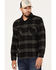 Brixton Men's Bowery Plaid Print Long Sleeve Button-Down Flannel Shirt, Black, hi-res