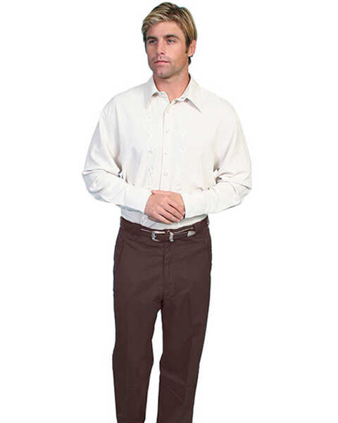 Image #4 - Scully Western Trouser Pants, Brown, hi-res