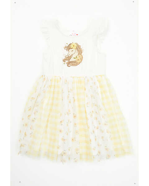 Sugar California Toddler Girls' Horse Prairie Dress , Yellow, hi-res
