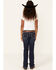 Image #3 - Wrangler Girls' Lacie Bootcut Jeans, Blue, hi-res