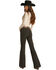 Image #3 - Rock & Roll Denim Women's Dark Wash High Rise Bootcut Denim Jeans, Charcoal, hi-res