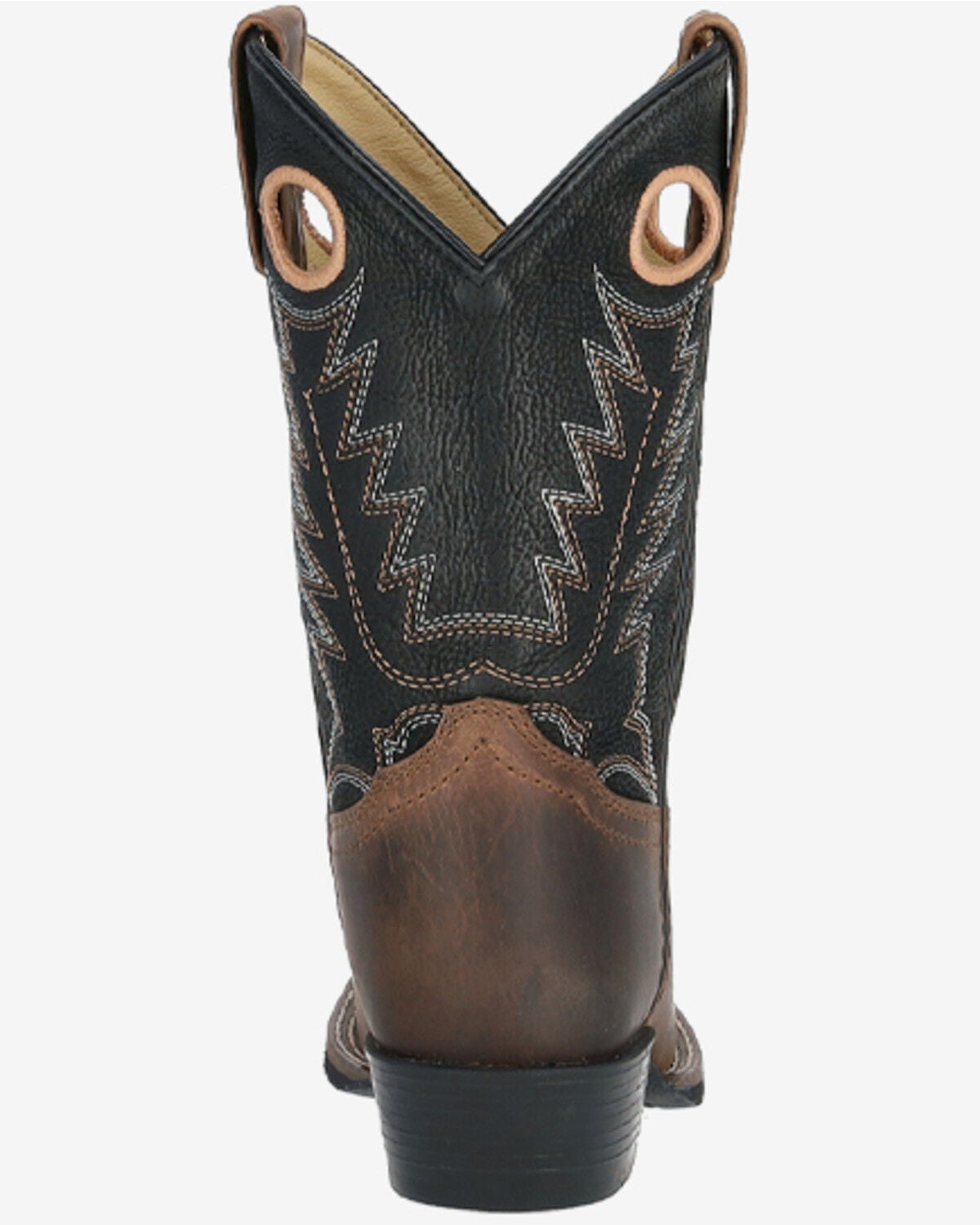 Image #4 - Smoky Mountain Boys' Mesa Western Boots - Square Toe, Black, hi-res