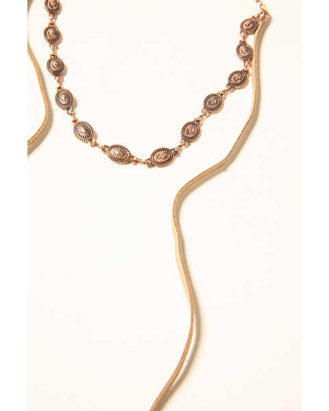 Image #2 - Shyanne Women's Desert Dreams Multi Layer Feather Jewelry Set, Rust Copper, hi-res
