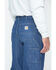 Carhartt Men's Flame-Resistant Denim Dungaree Work Pants, Denim, hi-res