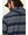 North River Men's Striped Long Sleeve Western Flannel Shirt , Blue, hi-res