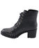 Image #4 - Milwaukee Leather Women's Studded Rocker Boots - Round Toe, Dark Grey, hi-res