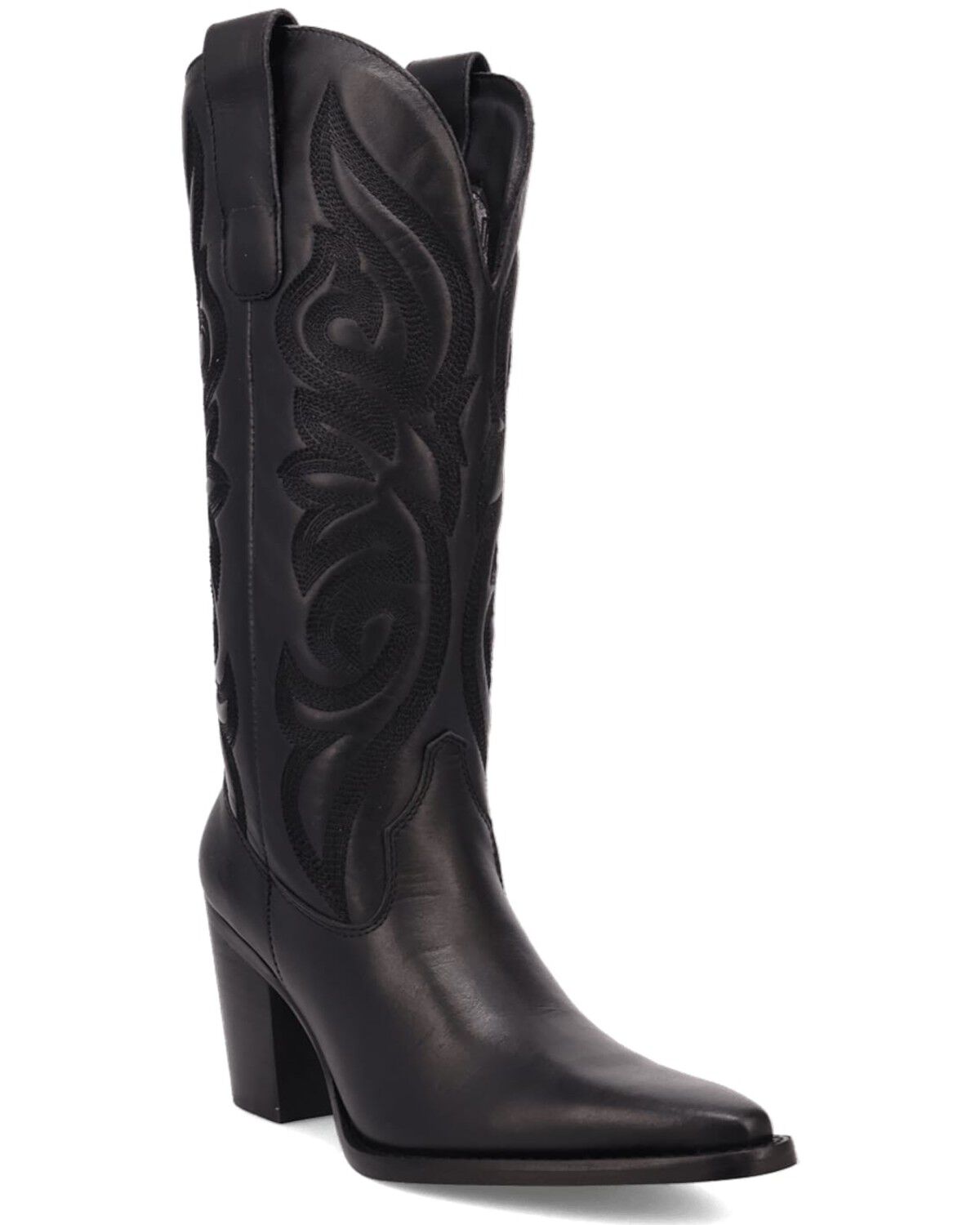Image #1 - Dingo Women's Hensley Tall Western Boots - Round Toe, Black, hi-res