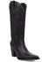 Image #1 - Dingo Women's Hensley Tall Western Boots - Round Toe, Black, hi-res