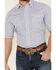 Image #3 - Panhandle Men's Southwestern Print Short Sleeve Pearl Snap Stretch Western Shirt, Blue, hi-res