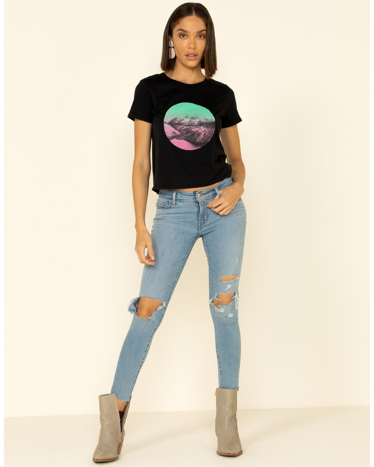 Image #2 - Levi's Women's Round Graphic Surf Tee, , hi-res