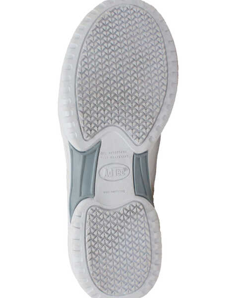 Image #5 - Ad Tec Men's Athletic White Adjustable Strap Uniform Work Shoes - Round Toe, White, hi-res