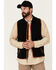 Image #1 - Carhartt Men's Black Relaxed Fit Zip-Front Fleece Vest, , hi-res