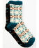 Shyanne Women's Southwestern 3-Pack Socks, Multi, hi-res