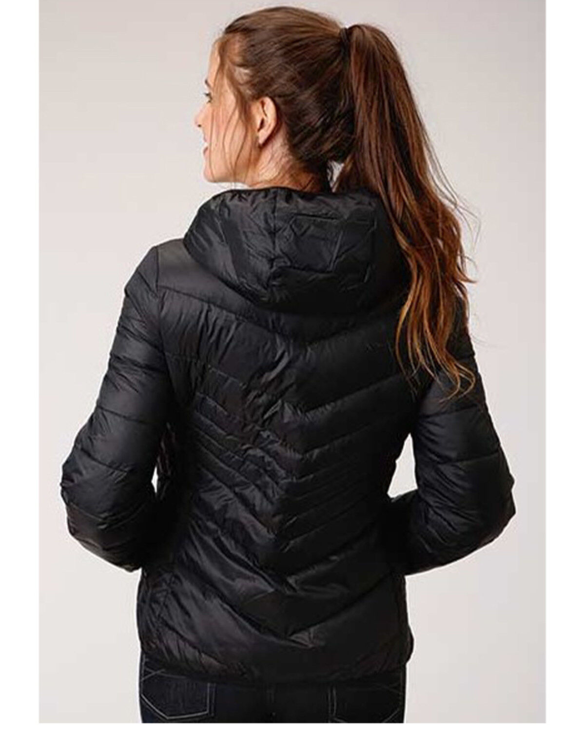black lightweight hooded jacket