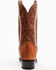Image #5 - Dan Post Men's Exotic Ostrich Leg Western Boots - Snip Toe, Cognac, hi-res
