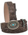 Image #2 - Shyanne Women's Tan Floral Print Leather Belt , Tan, hi-res