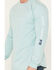 Image #3 - Cody James Men's FR Logo Long Sleeve Stretch Work T-Shirt, Aqua, hi-res
