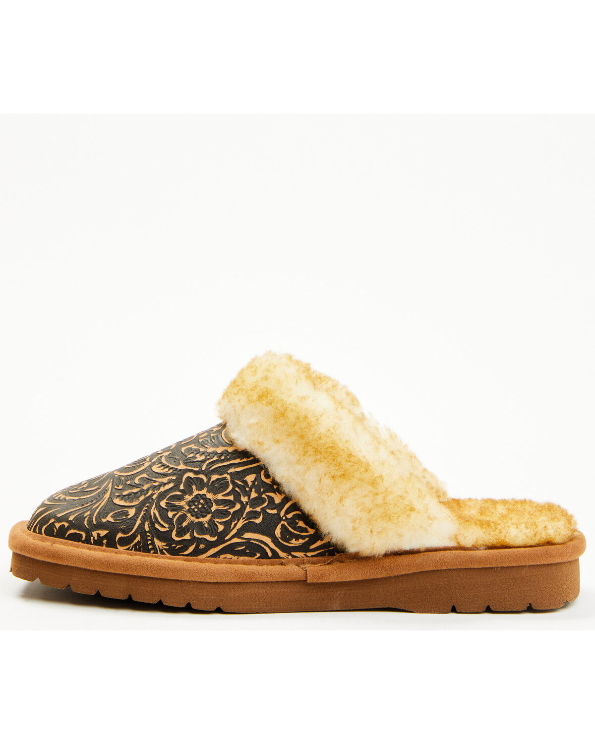 Image #3 - Ariat Women's Jackie Tooled Slippers, Brown, hi-res