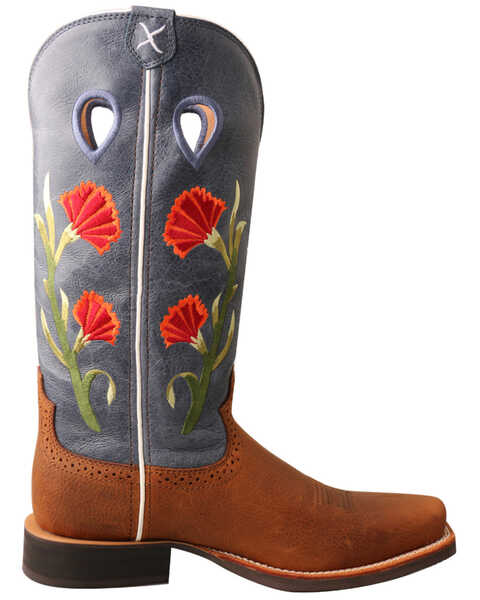 Image #2 - Twisted X Women's Floral Ruff Stock Western Boots - Square Toe, , hi-res