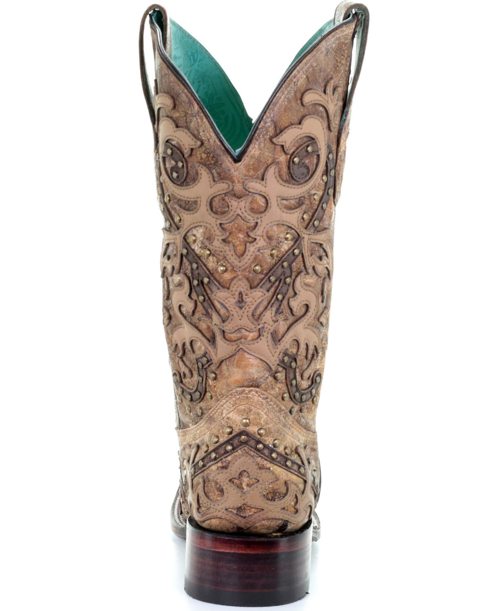 Corral Women's Brown Overlay Western Boots - Square Toe | Boot Barn
