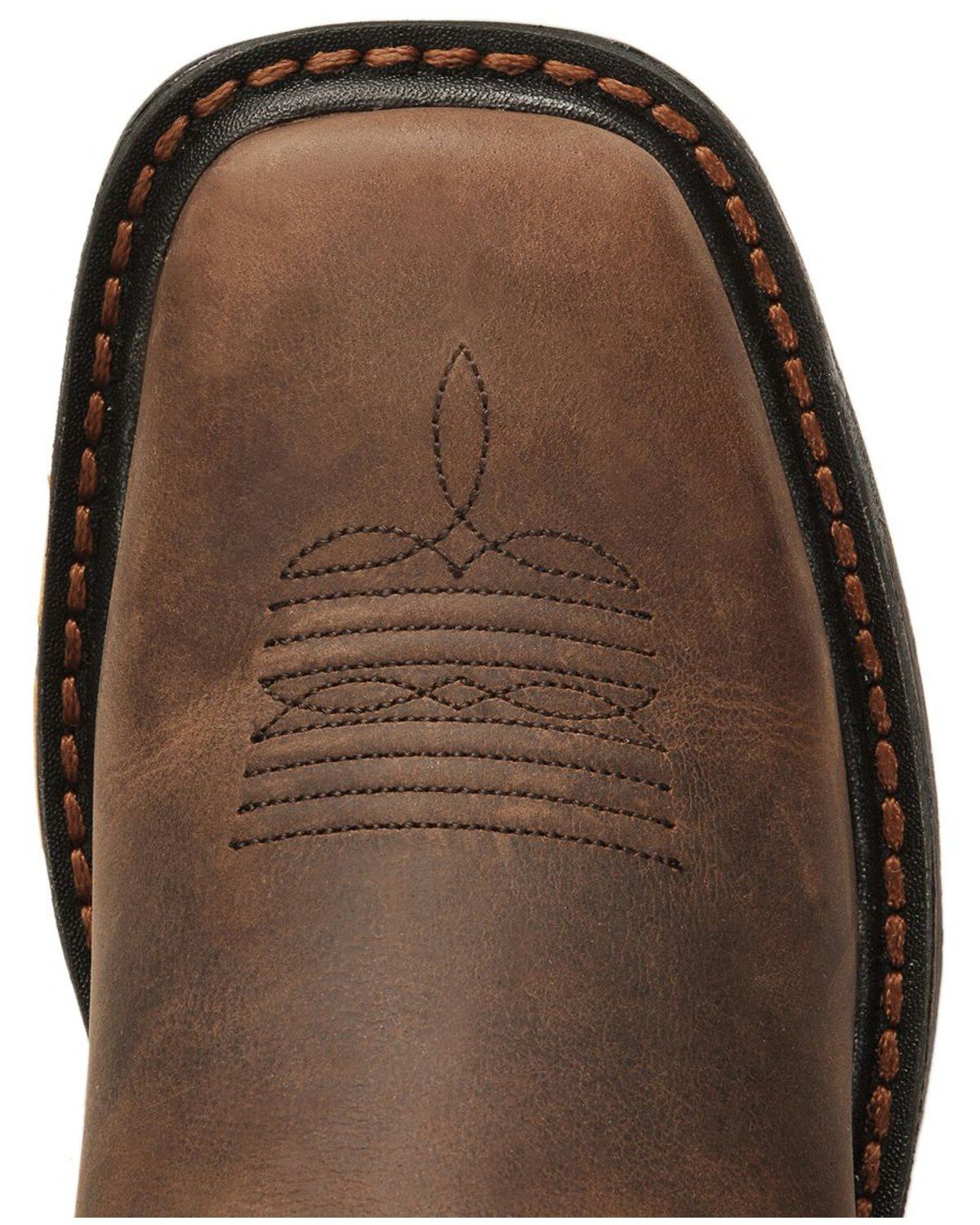 Image #6 - Ariat Boys' Earth WorkHog® Western Boots - Broad Square Toe, Earth, hi-res