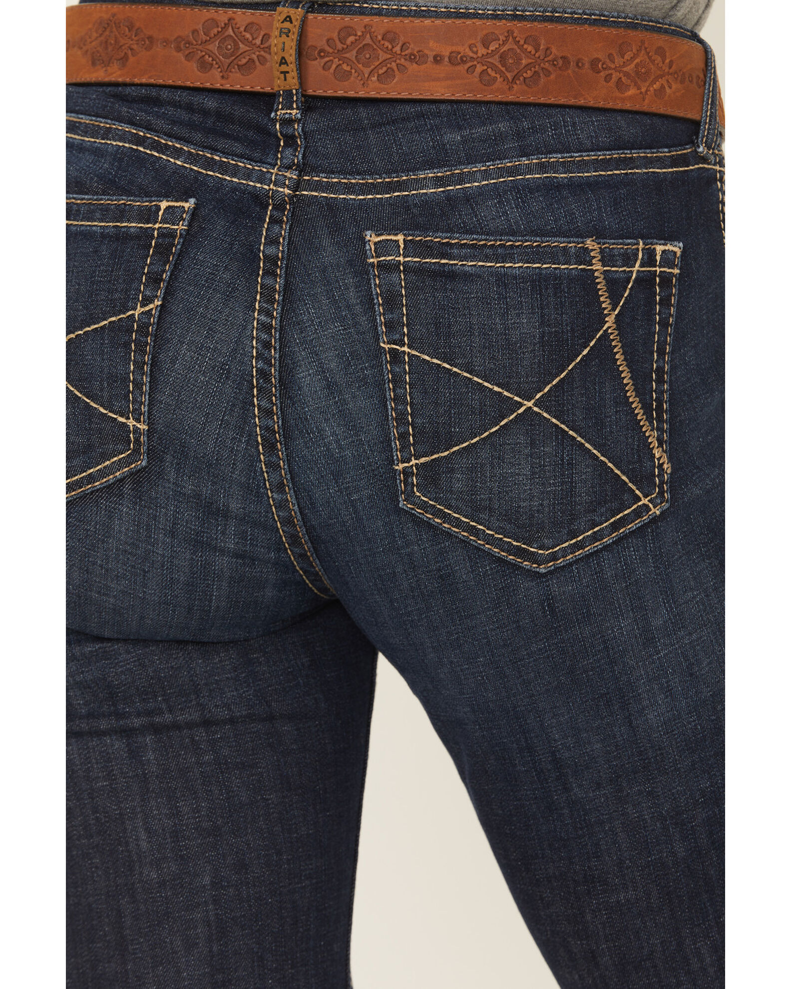Image #4 - Ariat Women's Rascal Trouser Jeans, Blue, hi-res