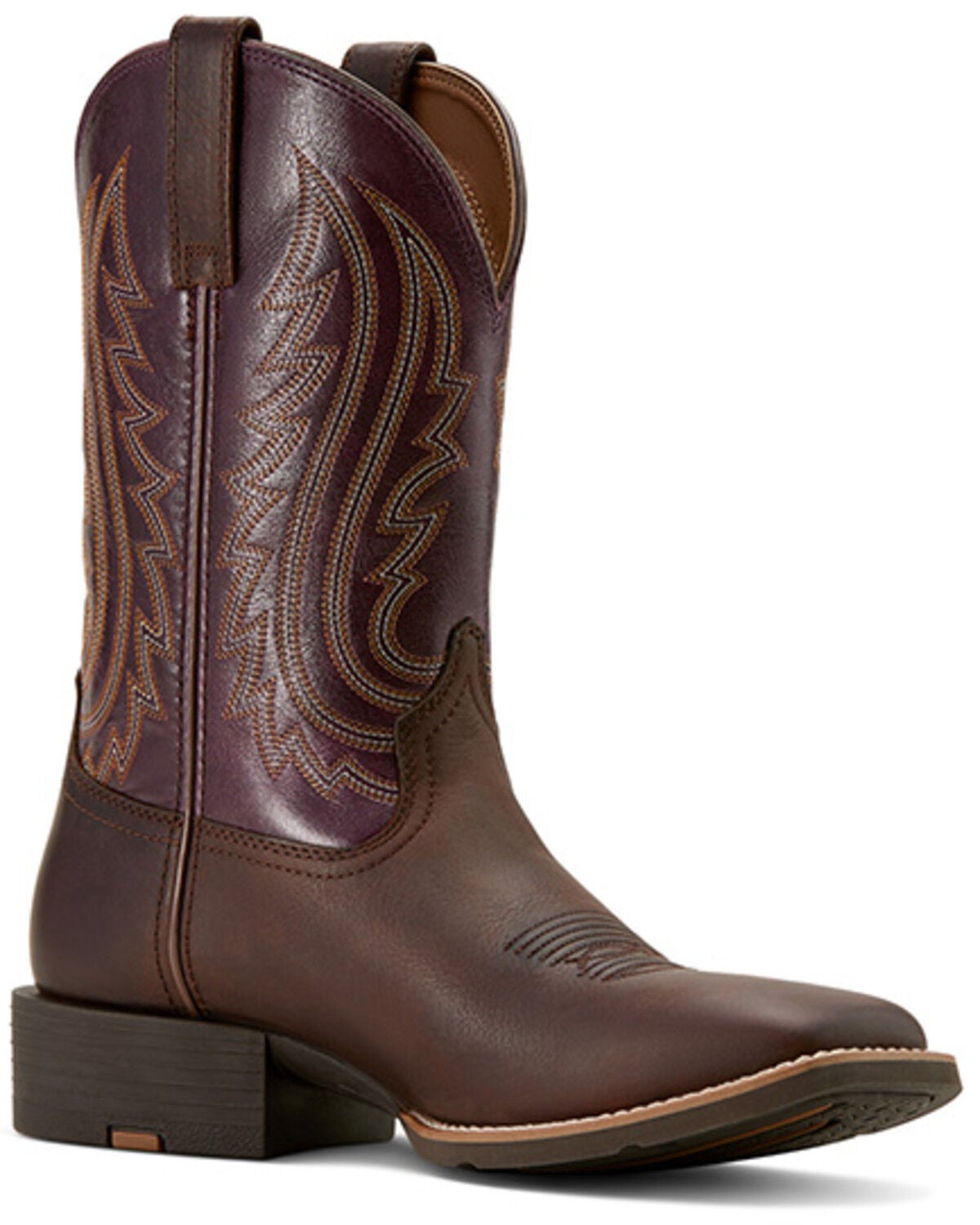 Ariat Men's Sport Big Country Performance Western Boots - Broad Square Toe, Brown, hi-res