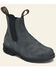 Blundstone Women's Rustic Chelsea Work Boot - Round Toe, Grey, hi-res