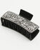 Image #2 - Idyllwind Women's Emery Steerhead Metal Claw Clip, Silver, hi-res