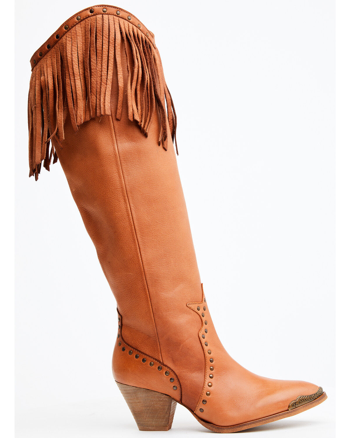 Image #2 - Maggie Women's Trini Tall Western Boots - Round Toe, Brown, hi-res
