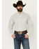 Image #1 - Cinch Men's Checkered Print Long Sleeve Button-Down Western Shirt, Cream, hi-res