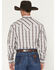 Image #4 - Stetson Men's Plaid Print Long Sleeve Snap Western Shirt, Grey, hi-res