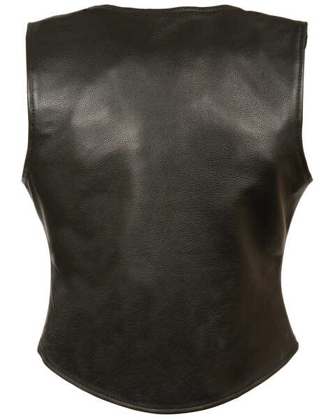 Image #2 - Milwaukee Leather Women's Snap Front Long Body Vest, , hi-res