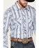 Image #2 - Rock & Roll Denim Men's Southwestern Print Striped Stretch Long Sleeve Snap Western Shirt, , hi-res