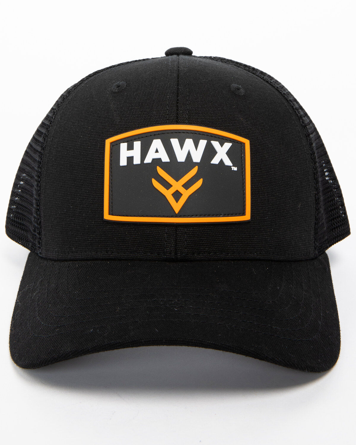 Image #2 - Hawx® Men's Patch Logo Trucker Cap, Black, hi-res