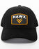 Hawx® Men's Black Patch Logo Trucker Cap, Black, hi-res