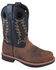 Image #1 - Smoky Mountain Boys' Buffalo Western Boots - Round Toe, Brown, hi-res