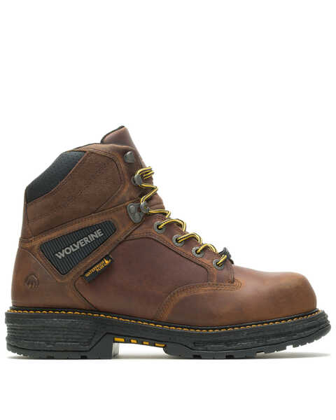 Image #2 - Wolverine Men's Hellcat Lace-Up Work Boots - Composite Toe, Brown, hi-res