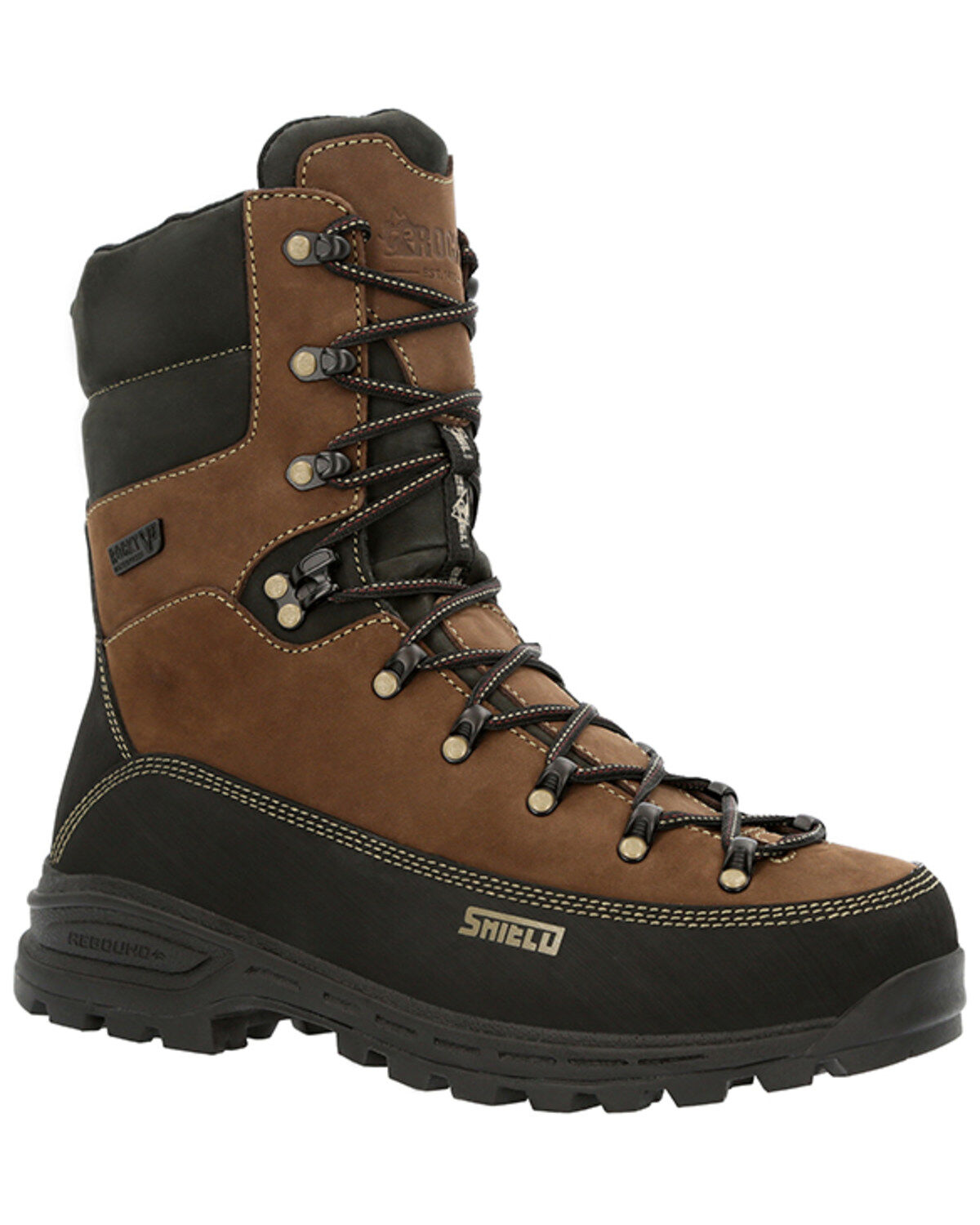 Rocky Men's Stalker Pro Waterproof Hunting Boots - Soft Toe, Brown, hi-res