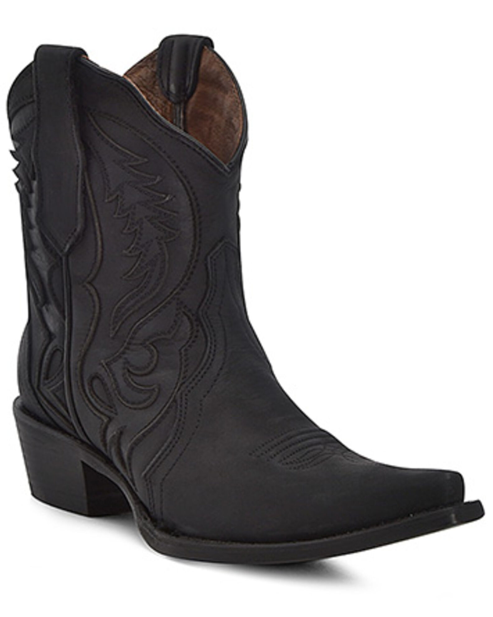 Circle G Women s Inlay Western Booties Snip Toe Boot Barn