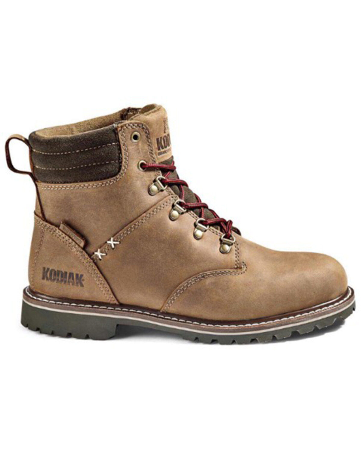 Image #2 - Kodiak Women's Bralorne 6" Waterproof Work Boots - Soft Toe, Medium Brown, hi-res