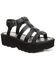 Image #1 - Bearpaw Women's High Seas Platform Sandals, Black, hi-res