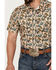 Image #2 - Rock & Roll Denim Men's Cactus Print Stretch Short Sleeve Snap Western Shirt, , hi-res