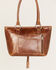Shyanne Women's Saratoga Hair-on Tote Handbag, Brown, hi-res